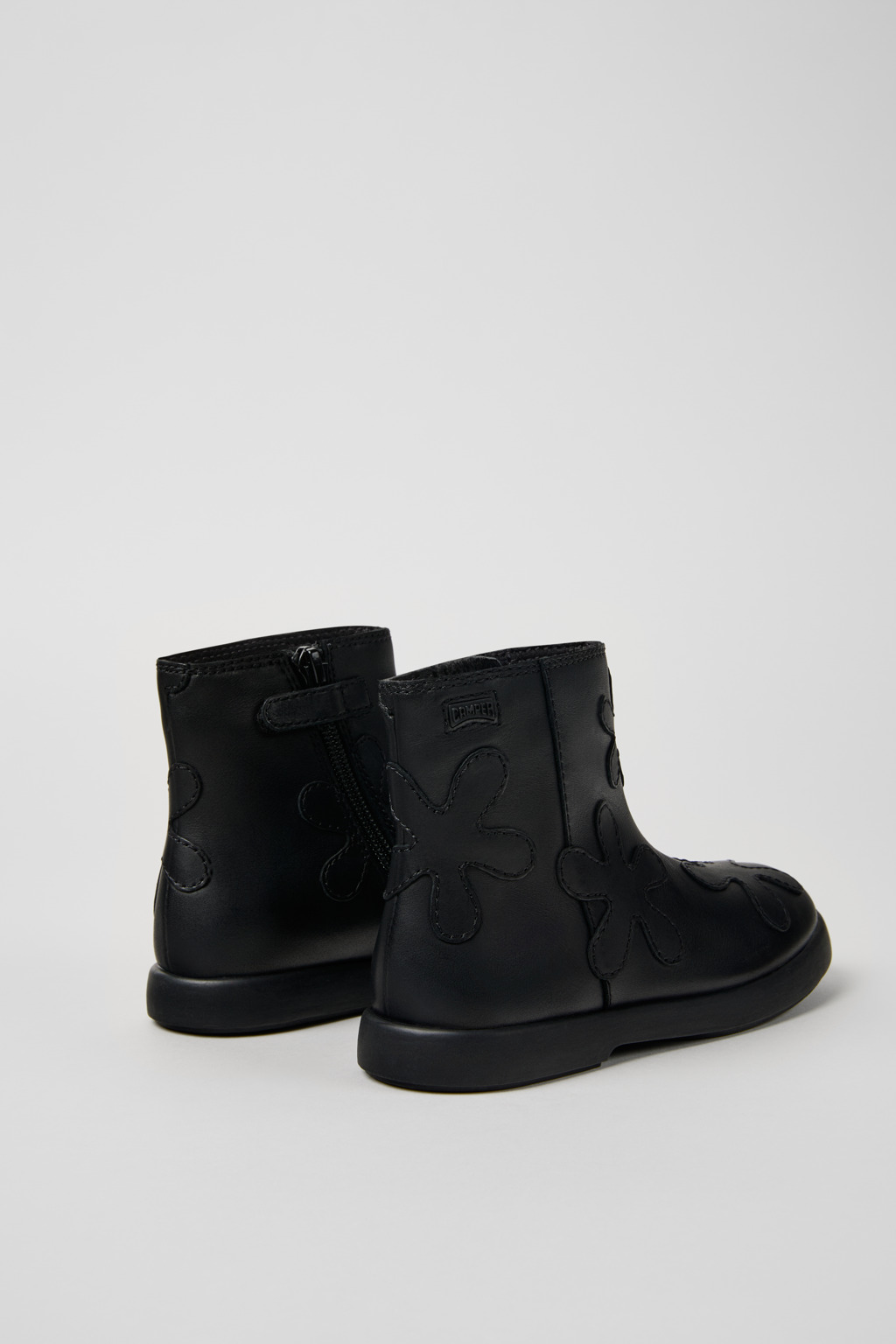 Twins Black leather boots for kids - Image 3