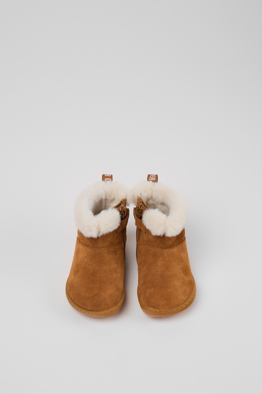 Peu Brown Nubuck Ankle Boots for Kids. - Image 4