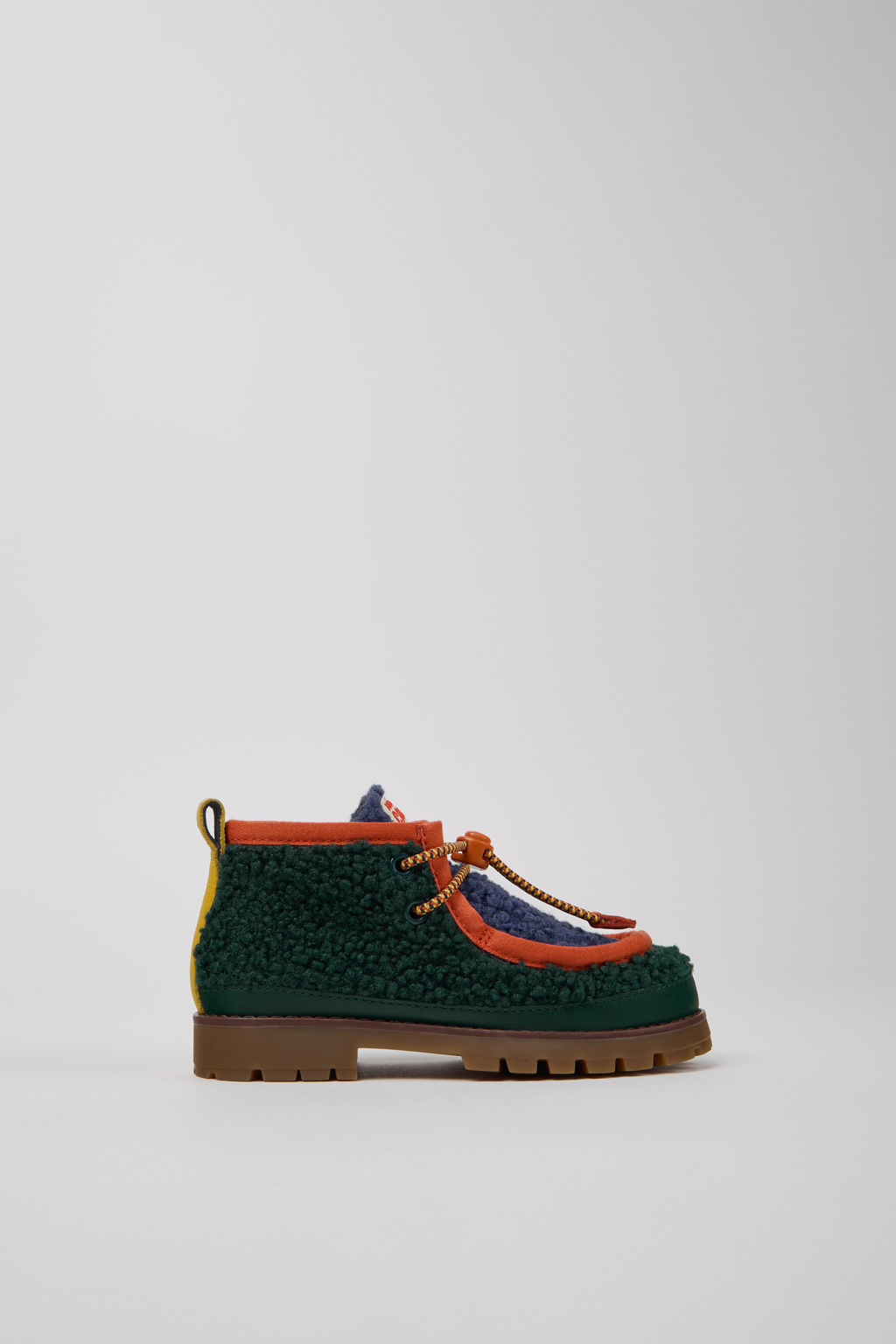 Bobo Choses x Camper Multicolor Textile and Leather Ankle Boots for Kids. - Image 3