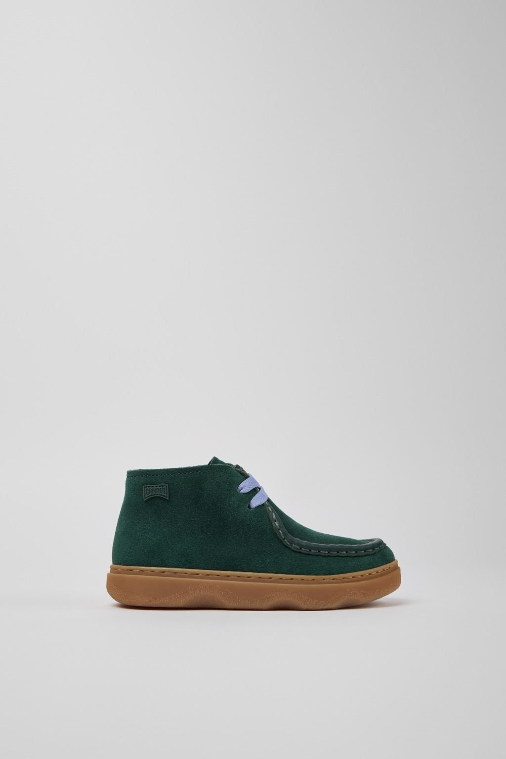 Kiddo Gray Nubuck and Leather Ankle Boots for Kids. - Image 2