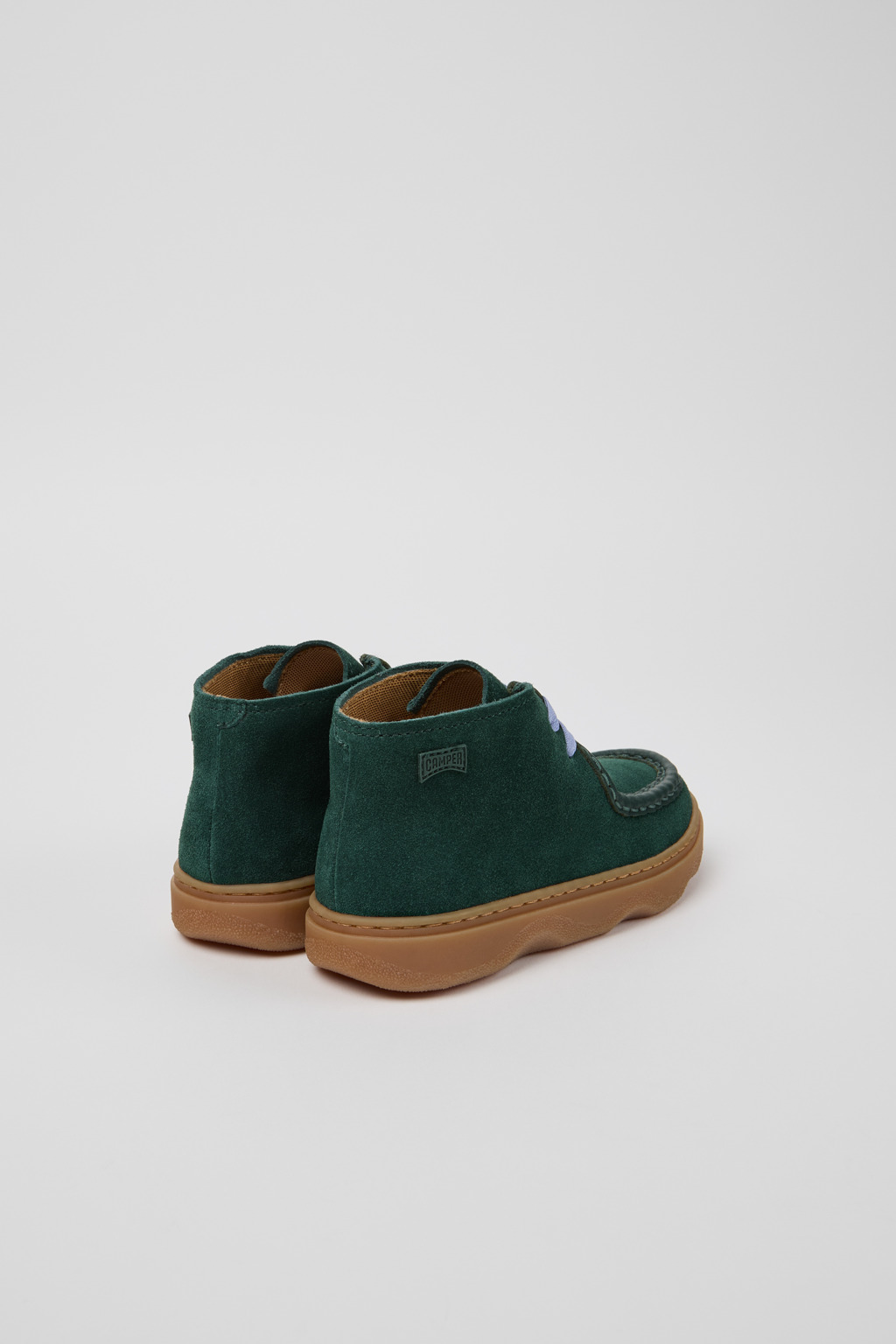 Kiddo Gray Nubuck and Leather Ankle Boots for Kids. - Image 3